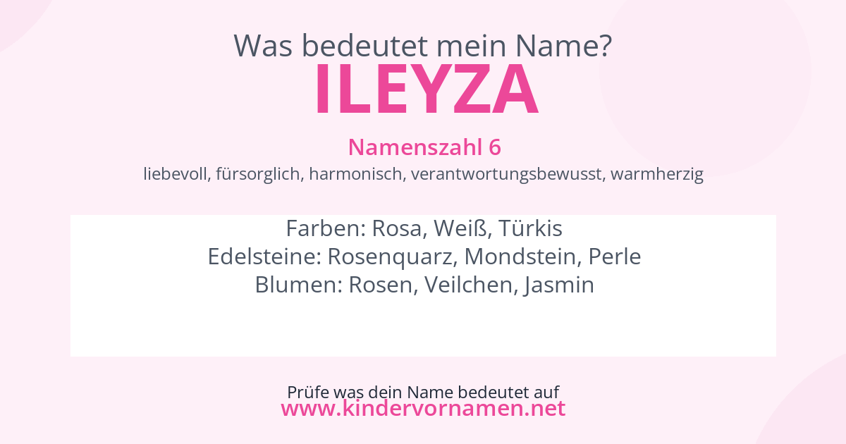 Was bedeutet der Name Ileyza?