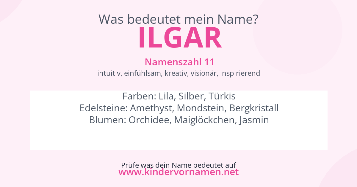 Was bedeutet der Name Ilgar?