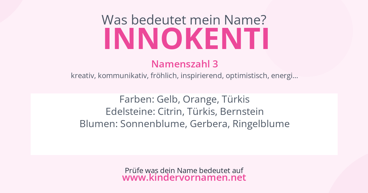 Was bedeutet der Name Innokenti?