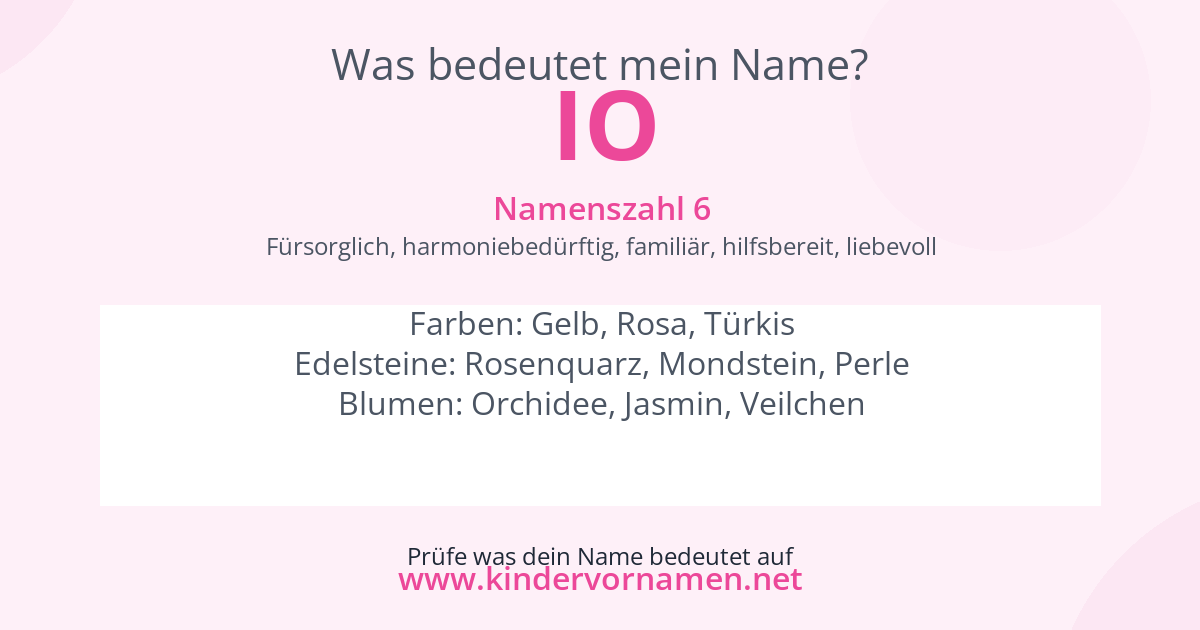 Was bedeutet der Name Io?