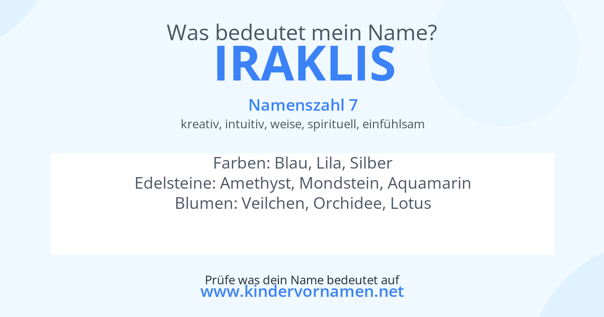 Was bedeutet der Name Iraklis?