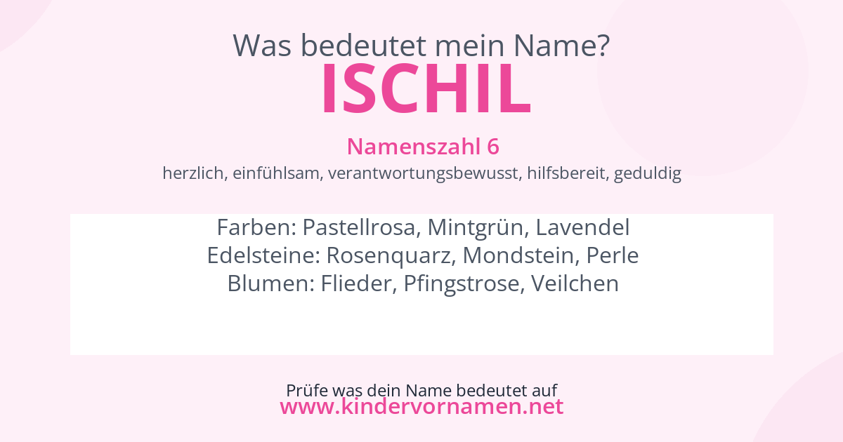 Was bedeutet der Name Ischil?
