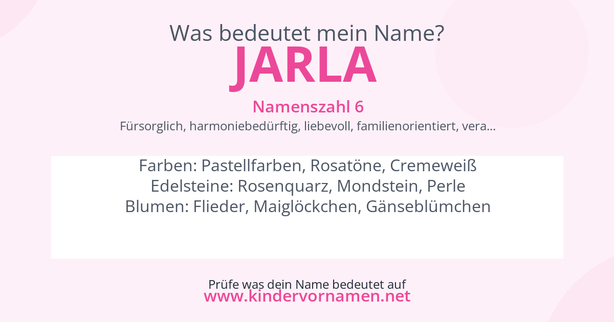 Was bedeutet der Name Jarla?