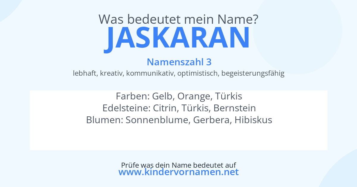 Was bedeutet der Name Jaskaran?