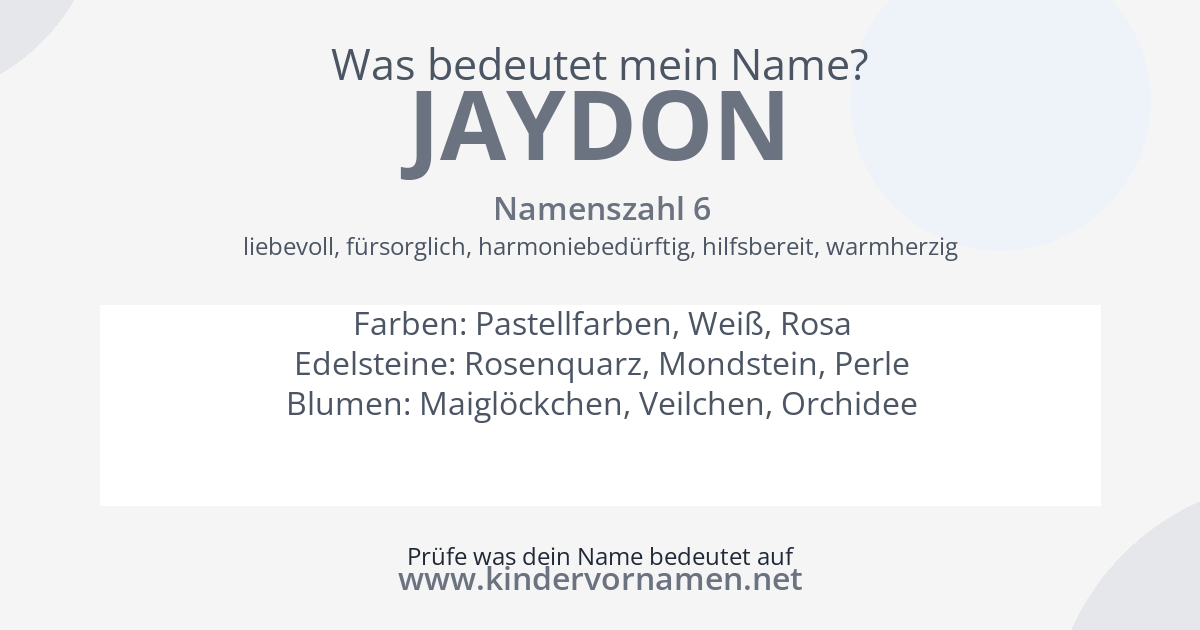 Was bedeutet der Name Jaydon?