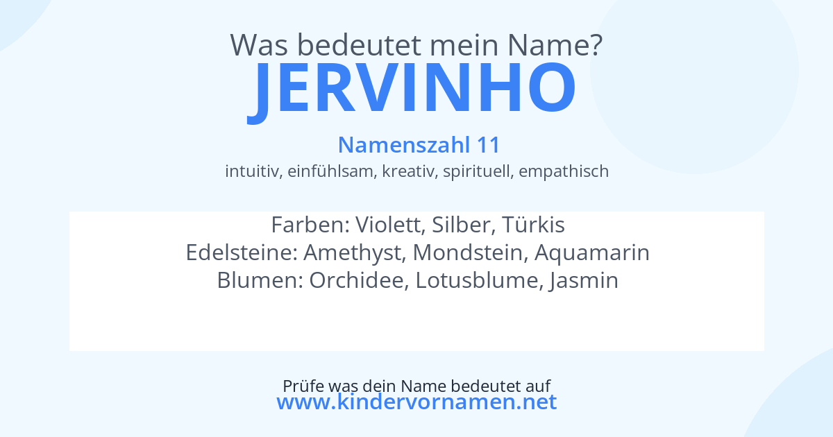 Was bedeutet der Name Jervinho?
