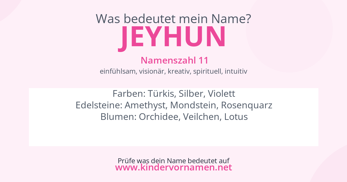 Was bedeutet der Name Jeyhun?