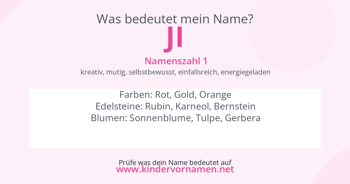 Was bedeutet der Name Ji?
