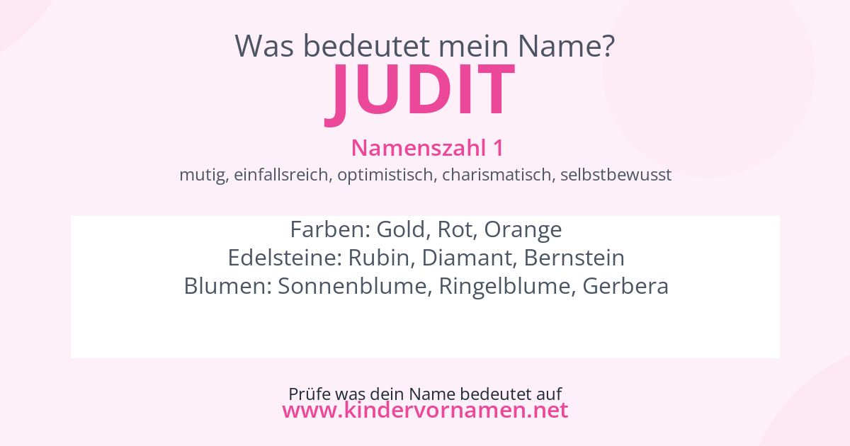 Was bedeutet der Name Judit?