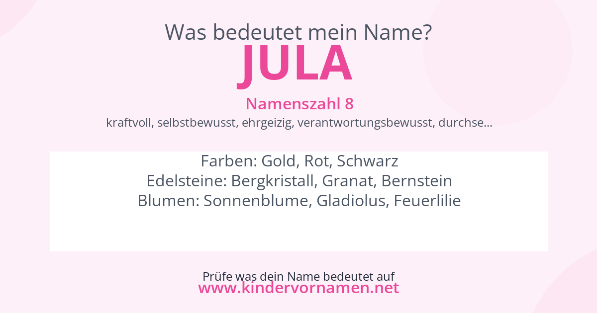 Was bedeutet der Name Jula?