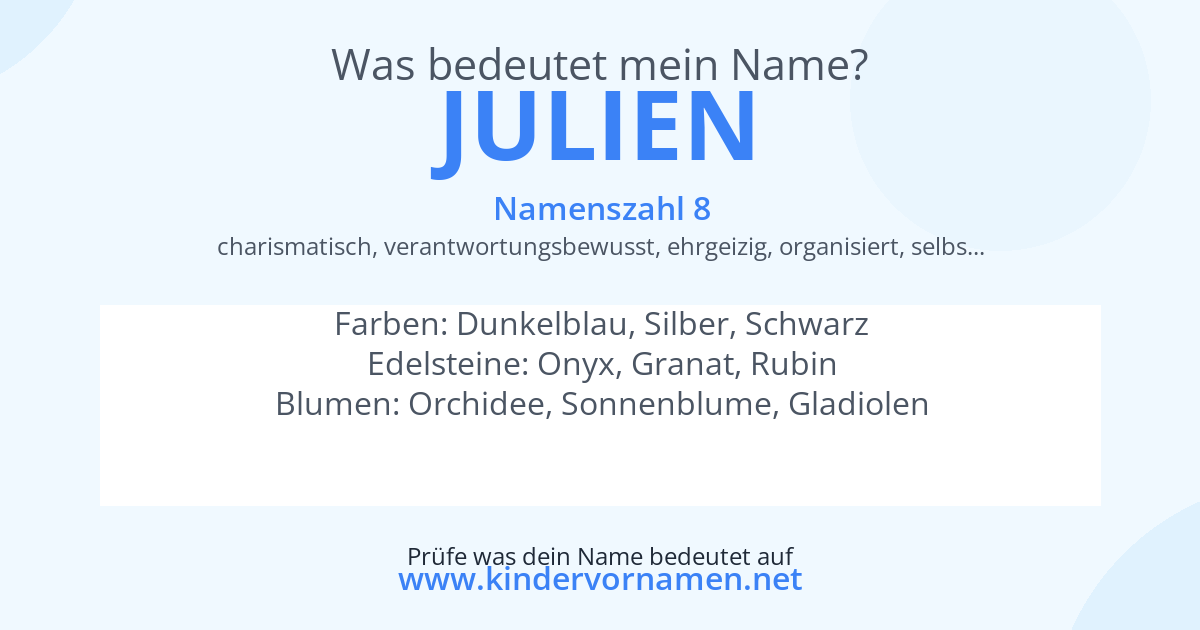 Was bedeutet der Name Julien?