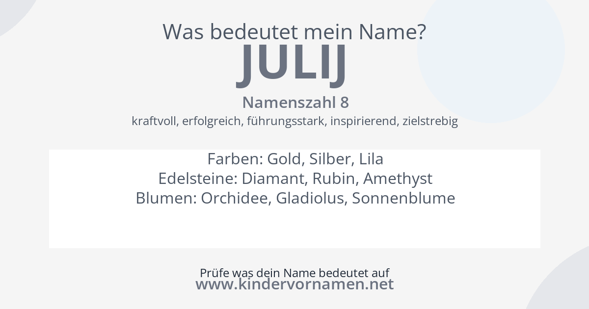 Was bedeutet der Name Julij?