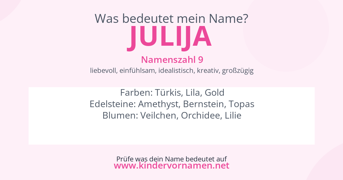 Was bedeutet der Name Julija?