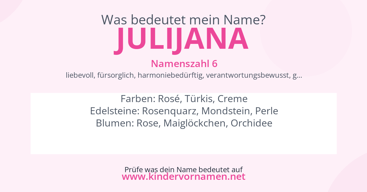 Was bedeutet der Name Julijana?