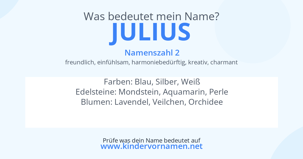 Was bedeutet der Name Julius?