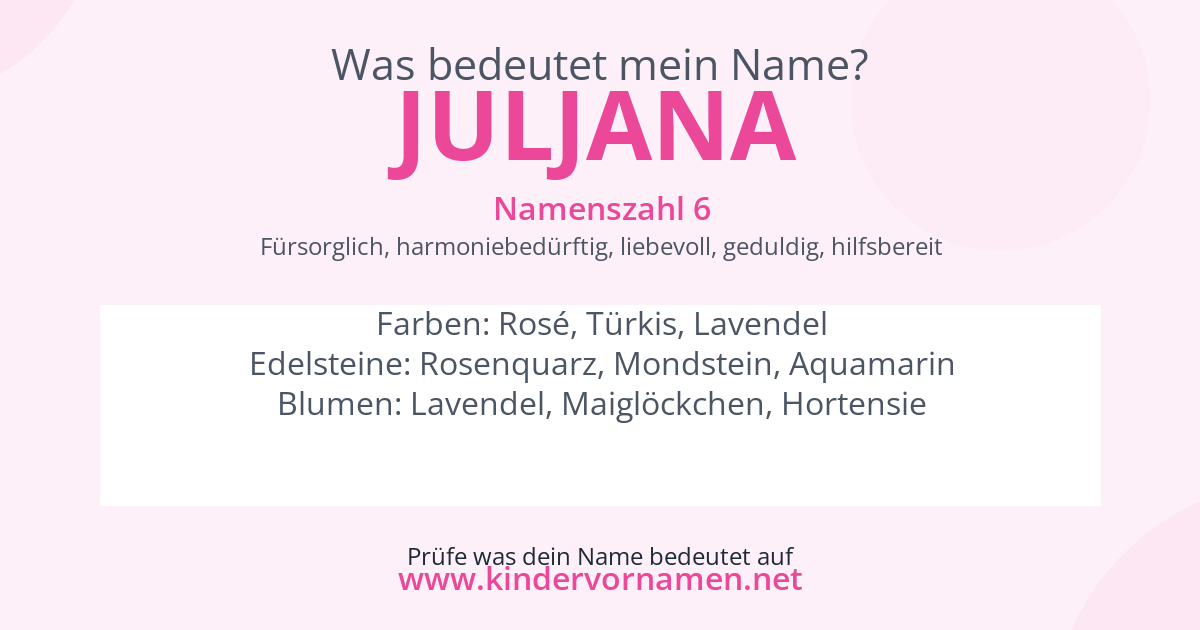 Was bedeutet der Name Juljana?