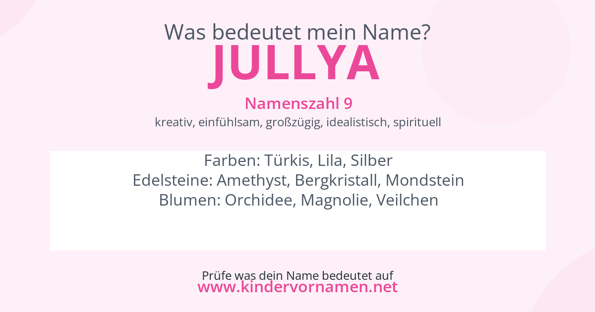Was bedeutet der Name Jullya?