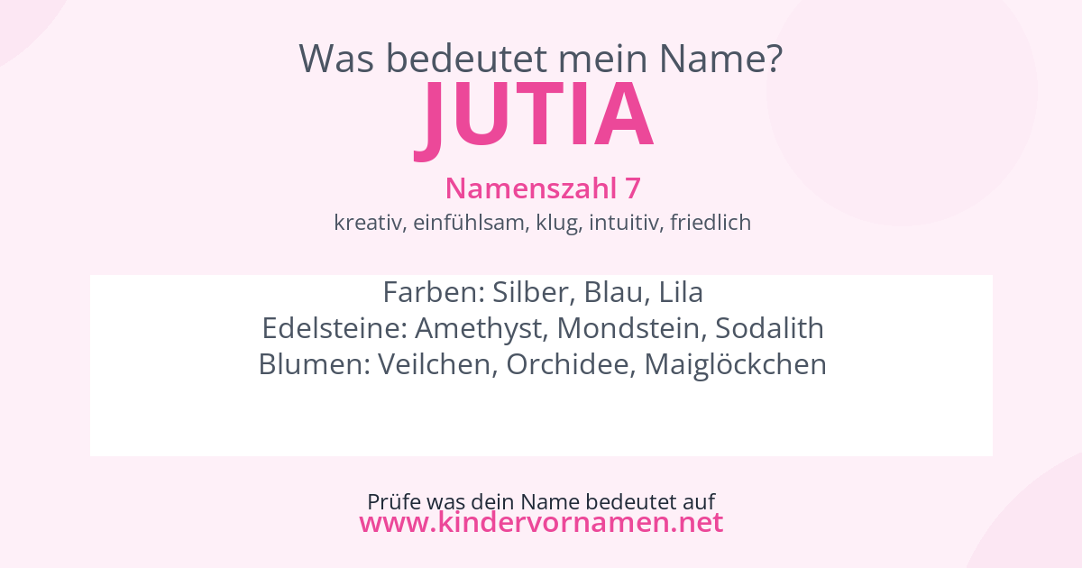 Was bedeutet der Name Jutia?
