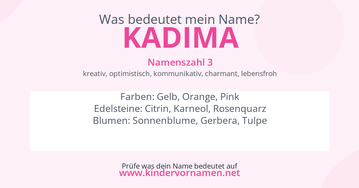 Was bedeutet der Name Kadima?