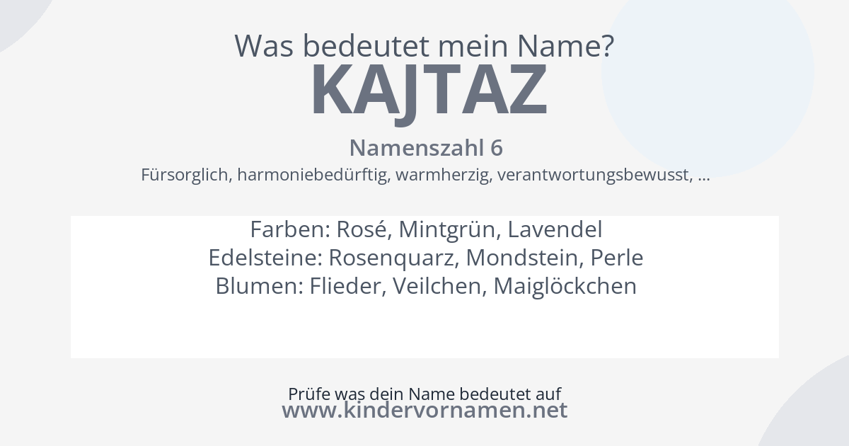Was bedeutet der Name Kajtaz?