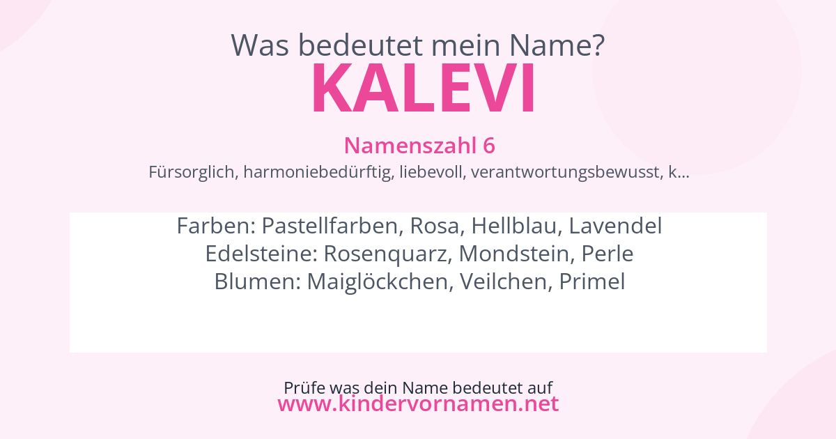 Was bedeutet der Name Kalevi?