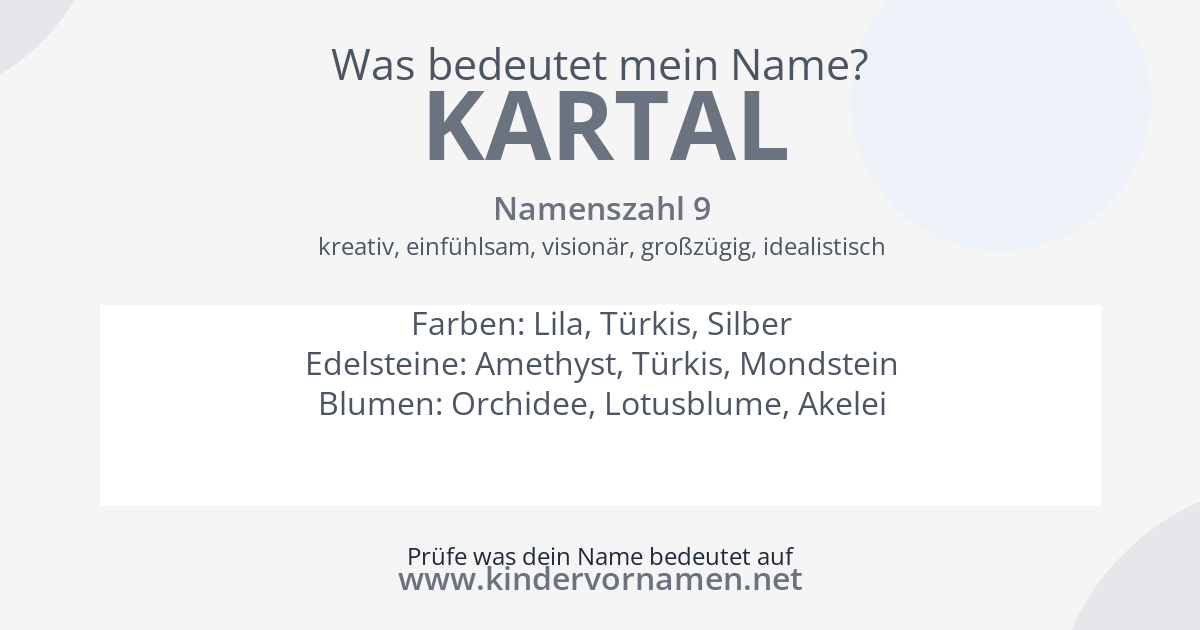 Was bedeutet der Name Kartal?