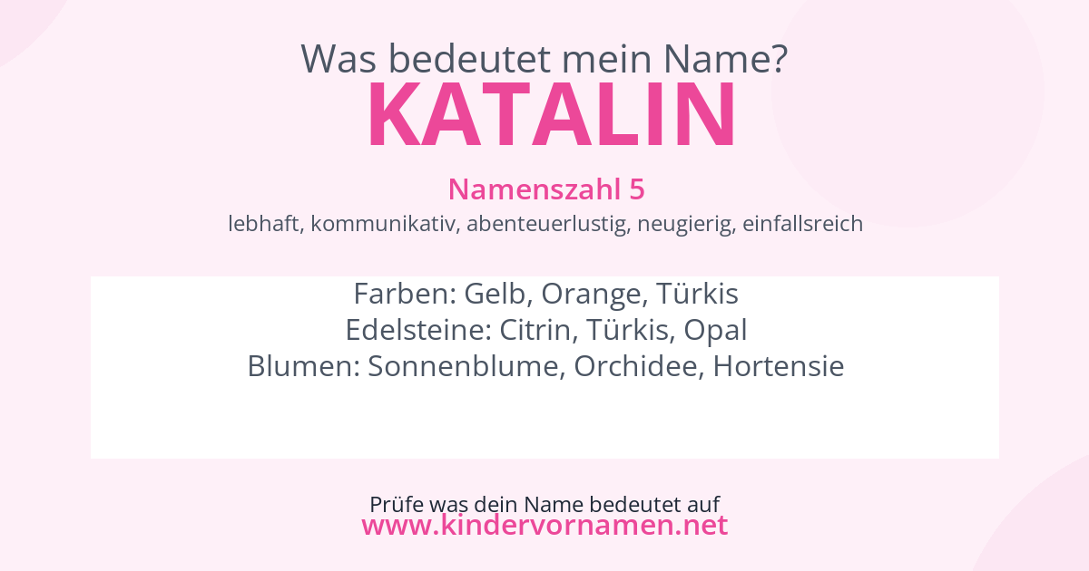 Was bedeutet der Name Katalin?