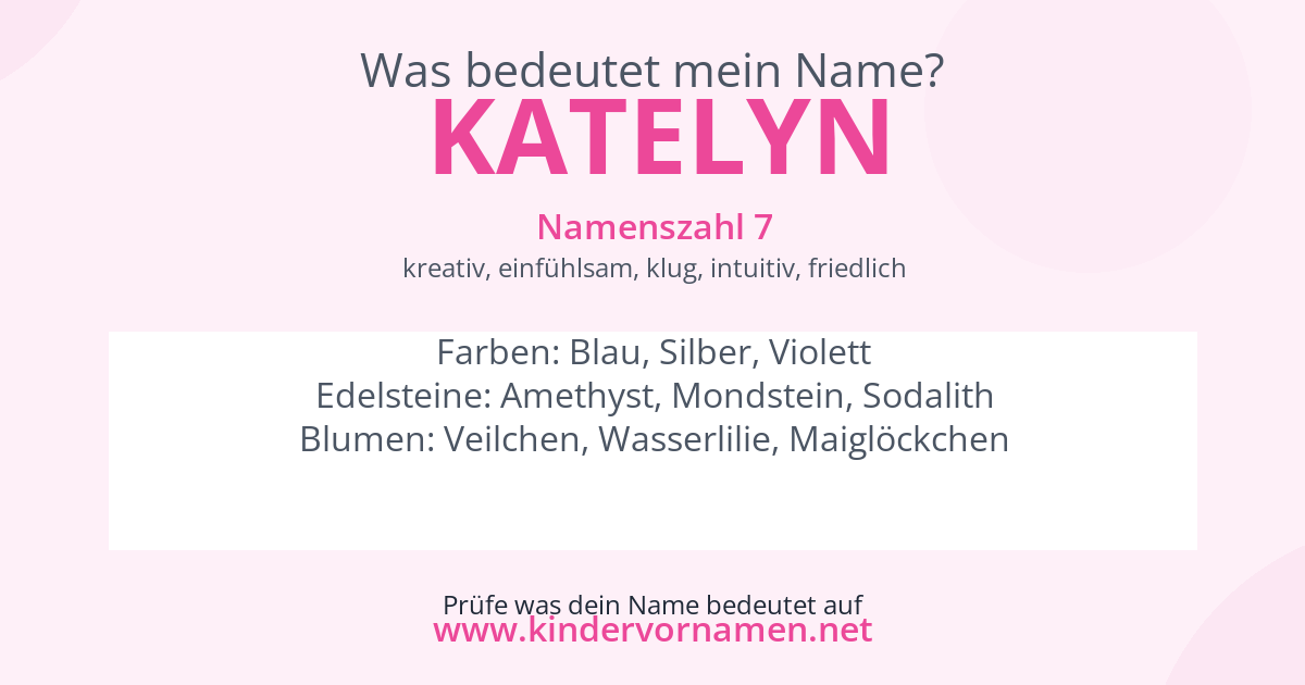 Was bedeutet der Name Katelyn?
