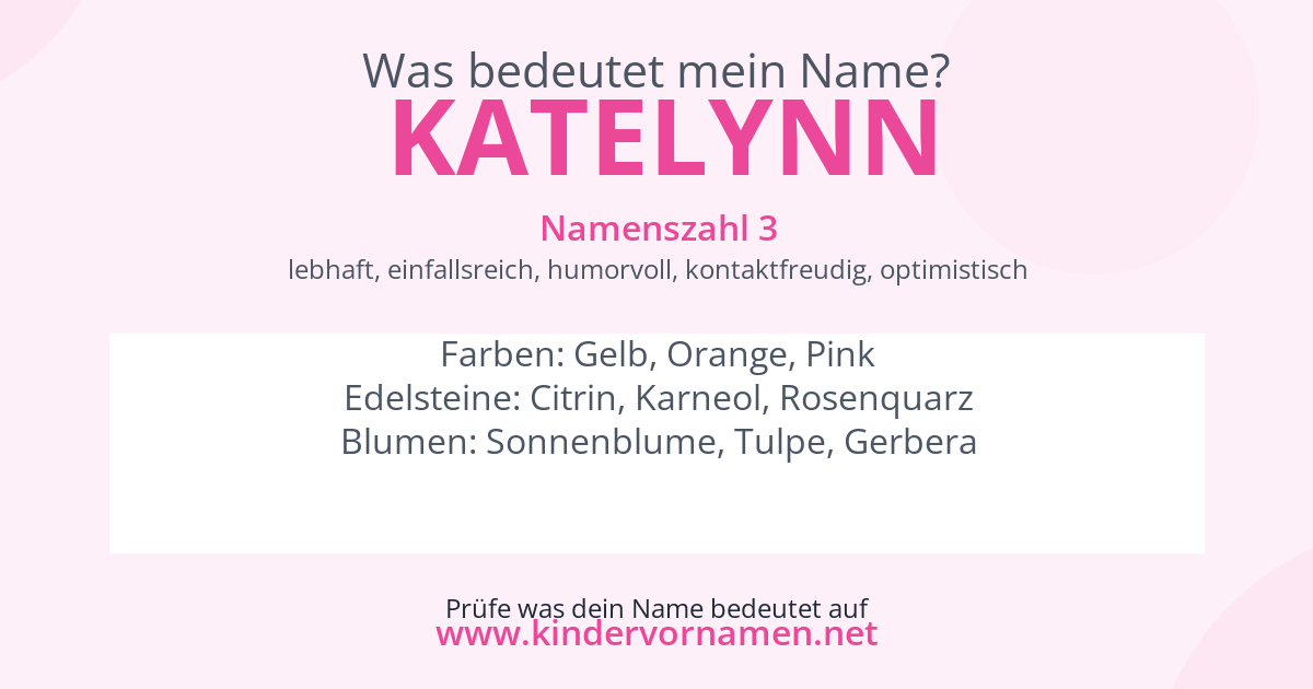 Was bedeutet der Name Katelynn?