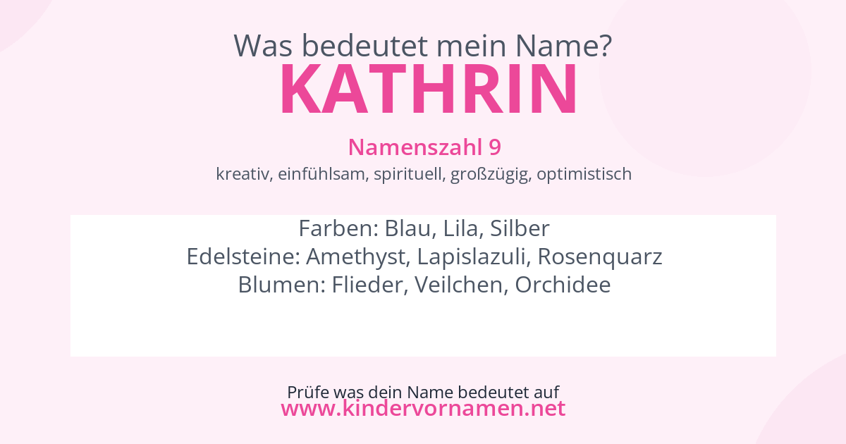 Was bedeutet der Name Kathrin?