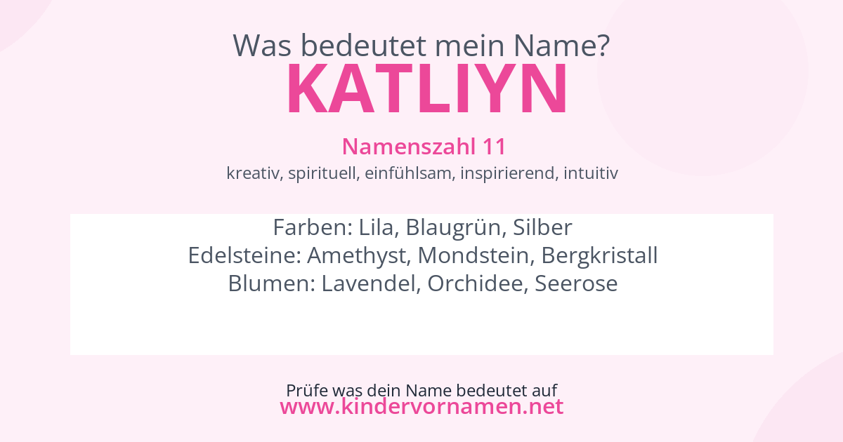 Was bedeutet der Name Katliyn?