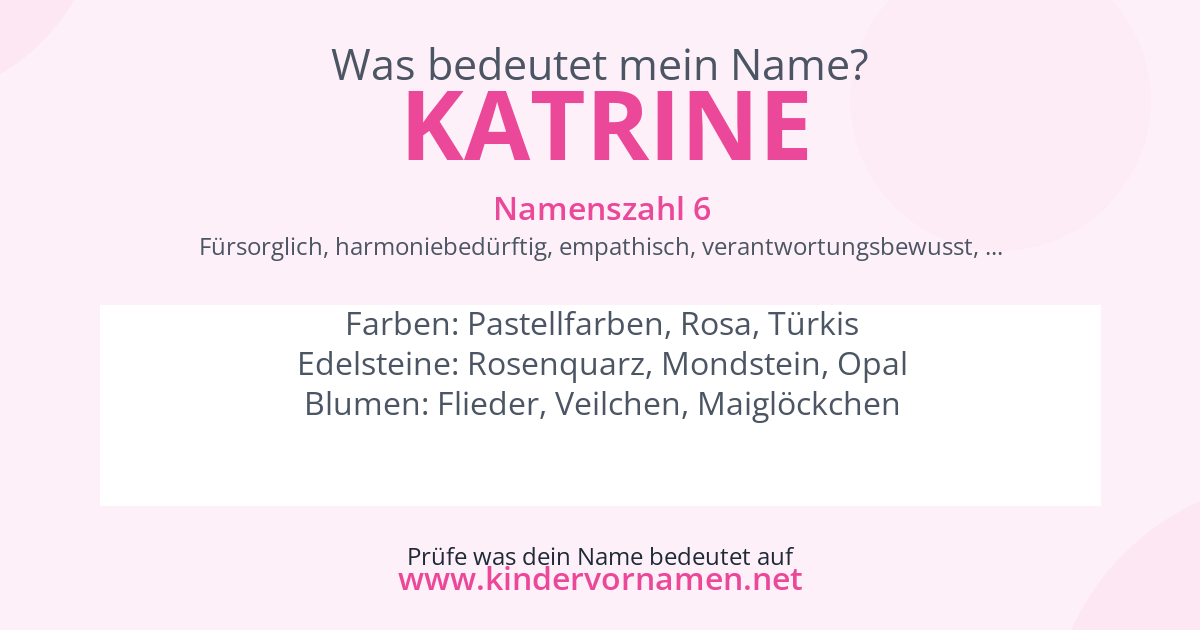 Was bedeutet der Name Katrine?