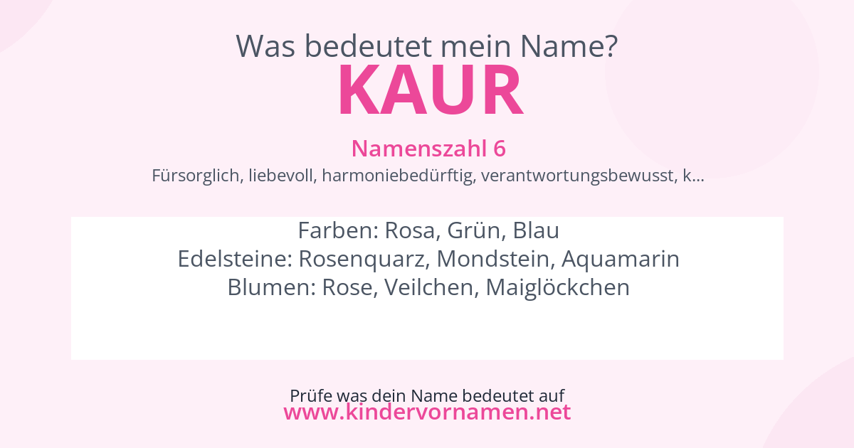 Was bedeutet der Name Kaur?