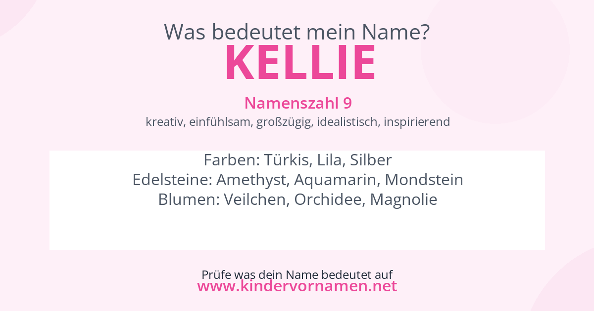 Was bedeutet der Name Kellie?