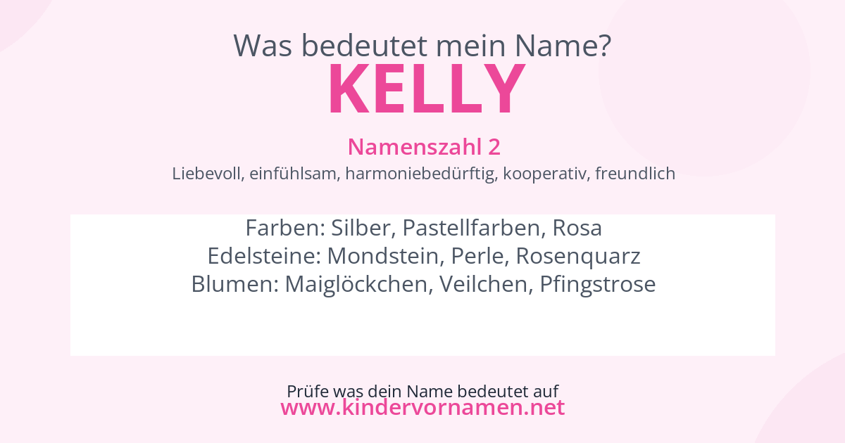 Was bedeutet der Name Kelly?