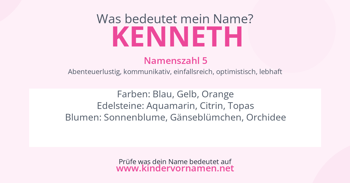 Was bedeutet der Name Kenneth?