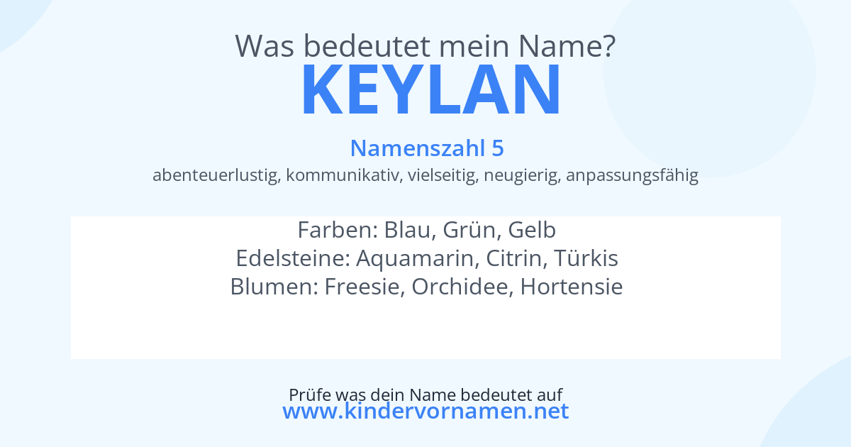 Was bedeutet der Name Keylan?