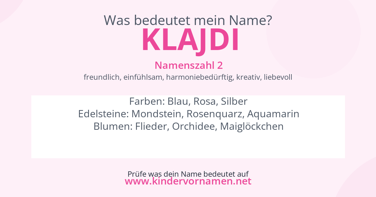 Was bedeutet der Name Klajdi?