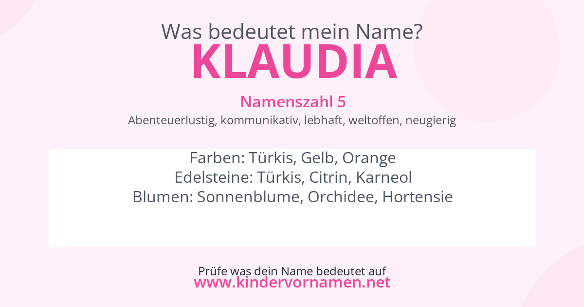 Was bedeutet der Name Klaudia?