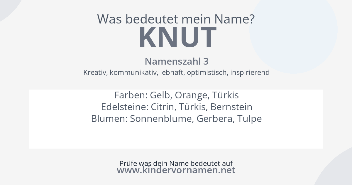 Was bedeutet der Name Knut?