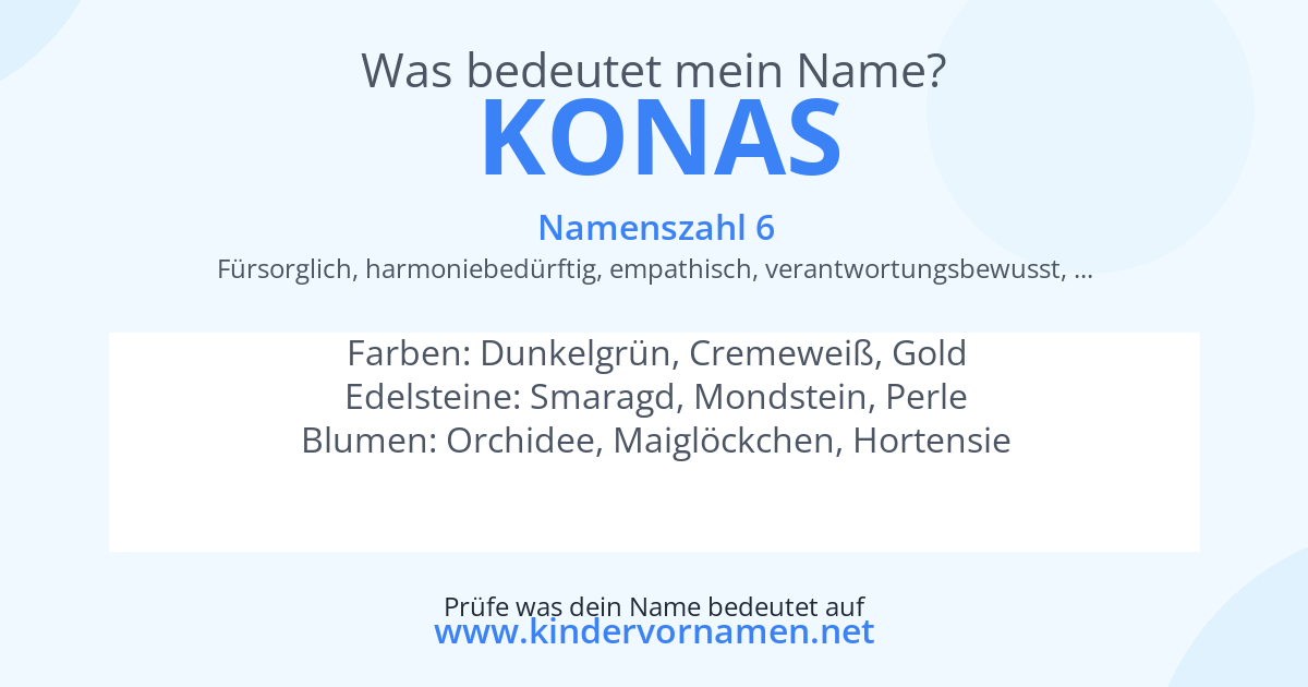 Was bedeutet der Name Konas?