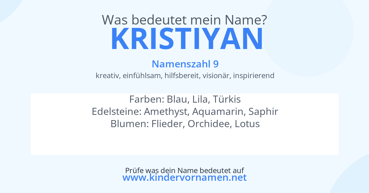 Was bedeutet der Name Kristiyan?