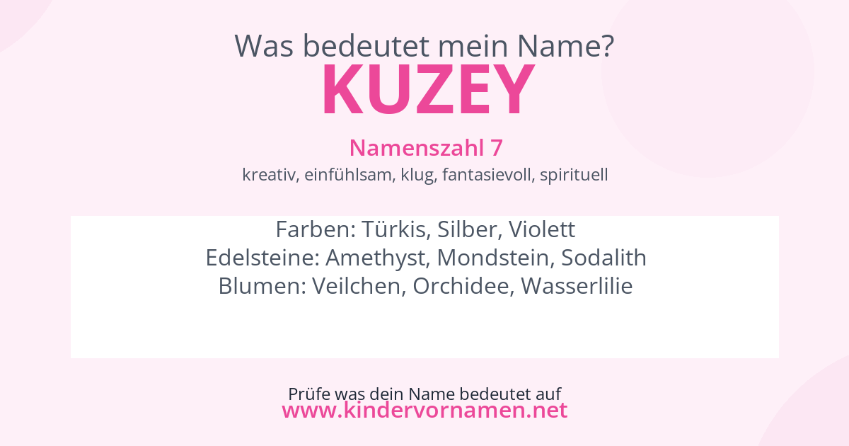 Was bedeutet der Name Kuzey?