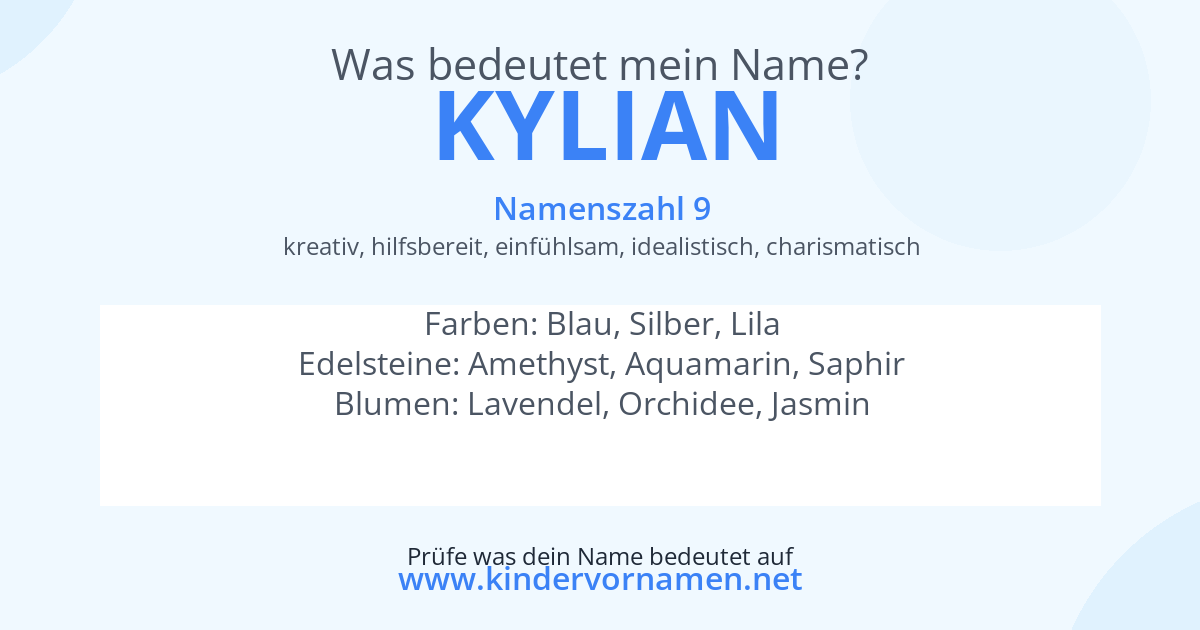 Was bedeutet der Name Kylian?