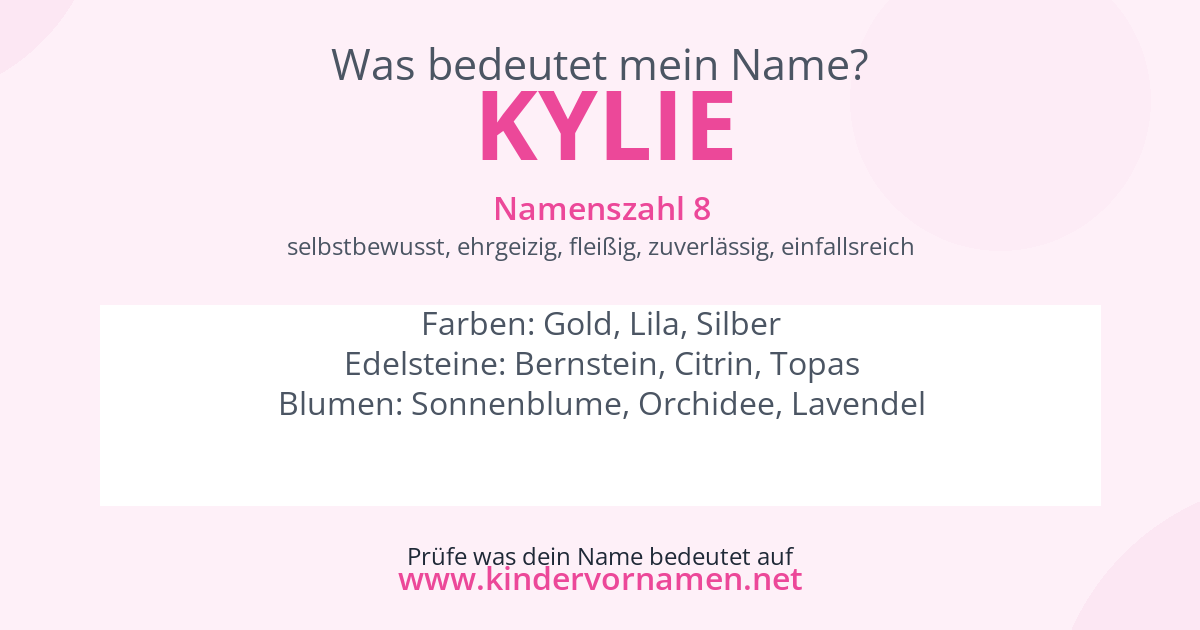 Was bedeutet der Name Kylie?