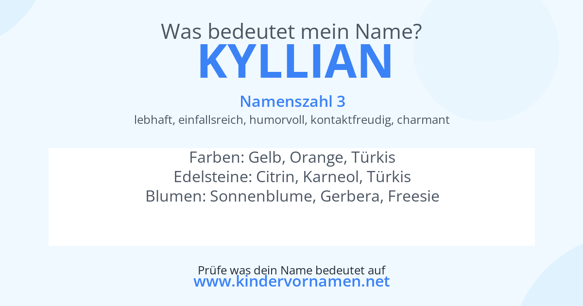 Was bedeutet der Name Kyllian?