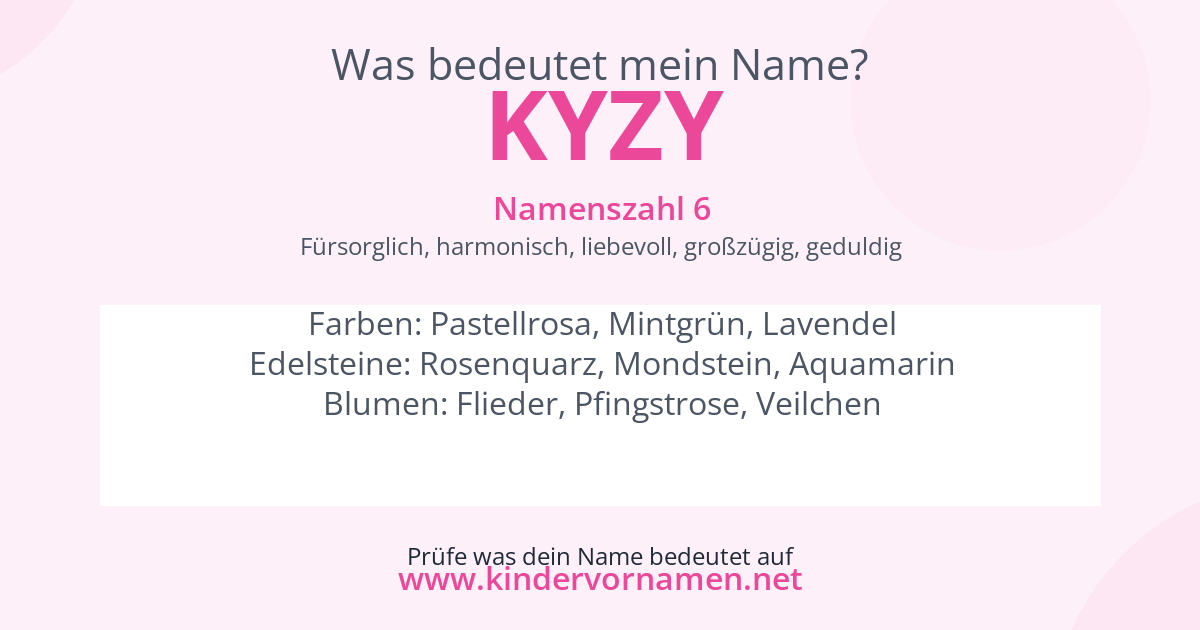 Was bedeutet der Name kyzy?