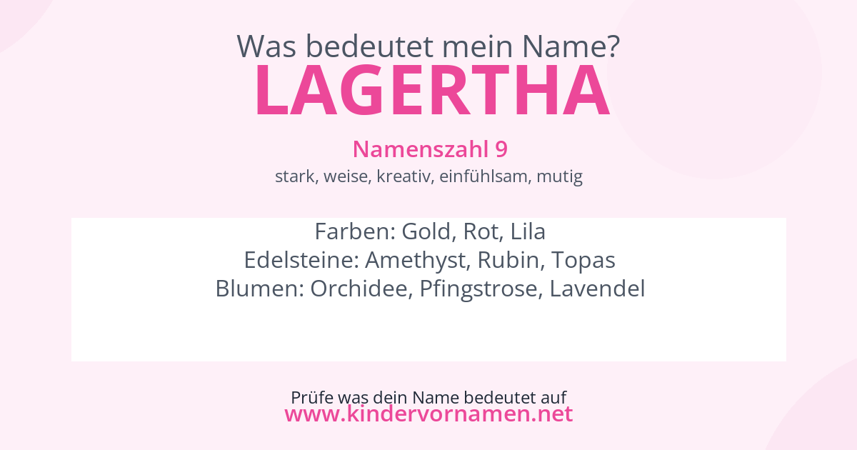 Was bedeutet der Name Lagertha?