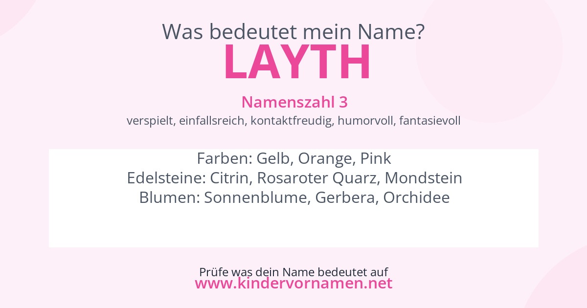 Was bedeutet der Name Layth?