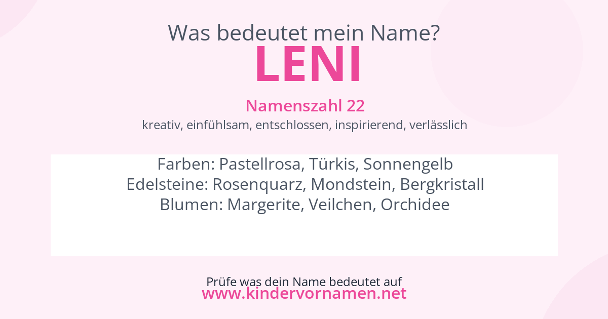 Was bedeutet der Name Leni?